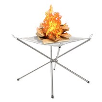 캠핑용 화목 난로 나무 장작 휴대용 화덕, 중간 주세요