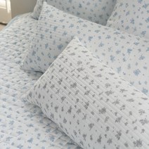 야드 냉감 시원한 여름 사각 바디필로우 롱쿠션 커버, 블루 커버