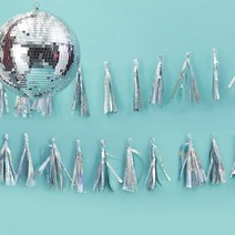 실버 홀로그램 테슬가랜드 Tassel Garland GR