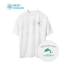 GAINSBORO 메쉬쿨론 돌핀 반팔티_오프화이트 Meshcoolon logo dolphin T-셔츠s _off-화이트