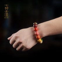 나전칠기자개장 비인기 무형 문화 유산을 노는 칠상대옻나무 염주 팔찌 다보불액세서리 나전 복주 칠기 물통구슬접시, [05] 2.0 블랙 골드 코뿔소 스킨*11개