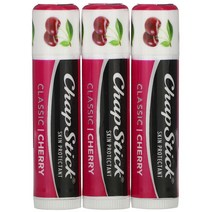 챕스틱 립 케어 스킨 프로텍턴트 클래식 4g, 3개입, Cherry