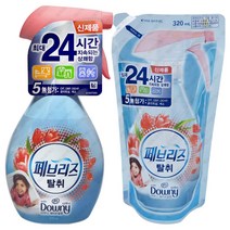 페브리즈 370ml 1개 + 리필 320ml 다우니 에이프릴향, 1세트