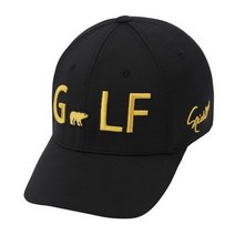 JACKNICKLAUS 남성 실켓 로고 포인트 캡_LBRAW21031BKX, 블랙, 58