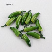 모조 플라스틱 인조 장식용 과일 장식 10 pcs 인공 시뮬레이션 칠리 고추 식물 장식 미니 플라스틱 과일 야채 공예 축제 파티 홈 장식, 초록