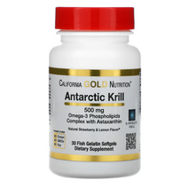 [핫딜][오늘출발][30소프트젤] 캘리포니아골드뉴트리션 antarctic krill 오메가3 남극 레드 크릴오일 인지질, 30소프트젤 x 1개