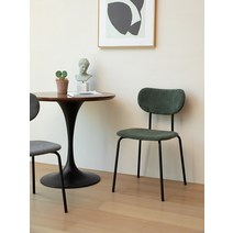 북유럽 명품 엔틱 레트로 벨벳 의자 스타일의 식당 홈 코듀로이 덴마크 디자이너 그물 빨간 현대 식탁과, [02] 그레이 코듀로이 + 블랙 피트