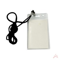 목걸이명찰 세로 검정 명찰목걸이 사원증목걸이 약사명찰 이름표