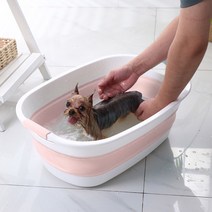 퐁퐁 접이식 반려동물 욕조 강아지 고양이 애견목욕통, 상세 참조, 상세페이지 참조
