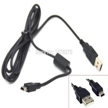 카메라케이블 usb 니콘 소니 호환 니콘 D610 D7000 D90 D80 D70s D70 D60 D40X D40 D50 D3000 D3100 D100 D200 D300 D700, black+length