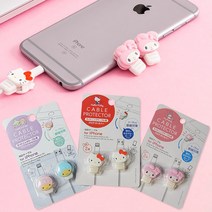 산리오 아이폰 케이블 보호 단선방지 보호캡 케이블바이트, 리틀트윈스타, 1개