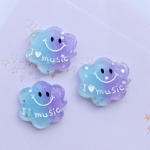 레진 슬라임 데코덴 파츠 10Pcs 반짝이 가지 구름 DIY 액세서리 F99, [06] C