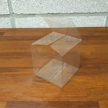 나이스팩 정사각형 PET 투명박스 5.5cm x 5.5cm 25장, 1개, 투명