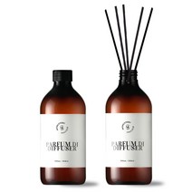 [1+1] 몽때리 두세르 대용량 디퓨저 실내 방향제 리필 500ml 2개, 화이트머스크