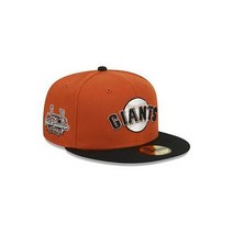 New Era 남성 뉴에라 오렌지/블랙 샌프란시스코 자이언츠 59FIFTY 피티드 모자