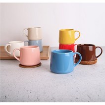 카페 스타 머그컵 커피잔 머그잔 블루보틀st 8color, 대, 연피치