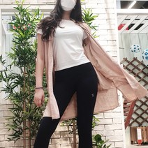 쿨 민소매 트임 셔츠 가디건