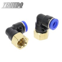 유압호스 PLF quot호스 OD 4-12mm-내부 나사 m5quot 1/8 quot1/4quot 3/8 quot1/2quot 공압 암 엘보 커넥터 튜브 에어 푸시 인 피팅, 04 10mm OD Hose_04 1/4