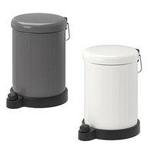이케아 TOFTAN 토프탄 페달 휴지통 4L, 화이트