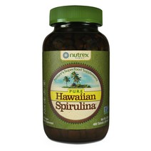 뉴트렉스하와이 퓨어 하와이안 스피룰리나 퍼시피카 500mg 타블렛, 400개입, 1개