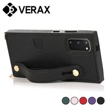 [베락스] 아이폰XR 핑거 스트랩 카드지갑 가죽 케이스 P586, 색상:그린