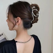 홀리지 새벽 미니멀 쉐입 유니크 메탈 헤어 집게핀