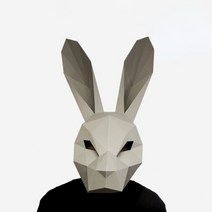 종이가면 페이퍼크래프트 도안 3D 모형 접기 DIY 페이퍼토이 동물 입체퍼즐 토끼 유니콘 여유 호랑이 말, C + 광택타입