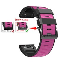 Garmin Descent G1 Solar Mk1 Mk2 Mk2i 시계대 스포츠 2 색 실리콘 방수 손목대 가민 Quick Fit 22mm 26mm 스트랩, #11