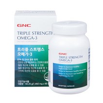 GNC 트리플스트랭스오메가3(65캡슐)(null), 65캡슐, 1362mg