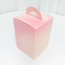 박시스트 손잡이 답례품 상자 2호, 10개, 레드