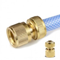 커플링 19mm 호스내경 23mm 조인트 16mm 12mm 황동 호스연결 퀵커플러, 황동퀵커플러소형