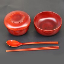 남원반상기 수저 세트 제사용품 국그릇 제기 나무접시