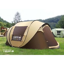 야외 방수 캠핑 텐트새로운 도착 3-4 인용 초대형 팝업 자동 퀵 오픈 비치 대형, 연노랑