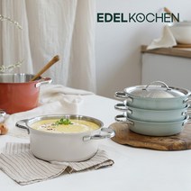 에델코첸 착착 통5중 스텐 냄비세트 16cm 3종 택1, 통5중 스텐냄비세트 에코그린