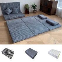 접이식 폴더 매트리스 3단 접는토퍼 고탄성 HR 중 1인 원룸 층간소음방지 놀이매트