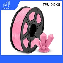 TPU 필라멘트 PCL 실크 3D 인쇄 FDM3D 프린터 PLA 1KG 1.75MM 펜용 새 도착, 06 TPU Pink 0.5KG