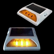 거치형 사각 쏠라 LED 표지병 점멸등 태양광 충전, 1개