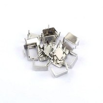 금속 지퍼 스토퍼 3 5 8 10 엔드 잠금 수리 키트 가방 의류 자켓 바느질 용품 액세서리 50/100Pcs, 04 Silver_02 5#_01 50Pcs