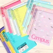 고쿠요 B5 캠퍼스 26공 슬림 바인더노트-스마트링 물개 L2-G, 1개