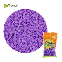 지니비즈 비즈 공예 리필용 싱글컬러 1000비즈 구슬비즈, 1개, 파스텔라벤다