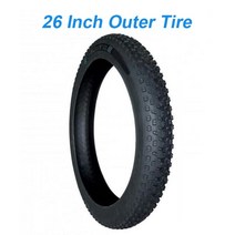 네트워크플레이어 진공관앰프 앰프 엠프품질 20/26*4.0 스노우 타이어 외부 타이어/내부 튜브 자전거 부품, 05 26 inch Outer Tire