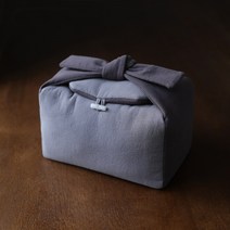 전통 다기 보자기 가방, 네이비 블루