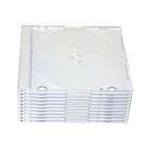 씨디 경질슬림 싱글 CD 케이스 공 DVD 보관 커버, 투명 10매