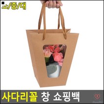 꽃도매시장용 선물상자 화분포장용 고급진쇼핑백 사다리꼴쇼핑백 선물가방