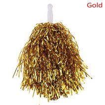 1PC 20CM 치어 리더 댄스 스포츠 대회 Pom Poms 축구 공 농구 경기 Pompon 어린이 사용 꽃, [05] Gold