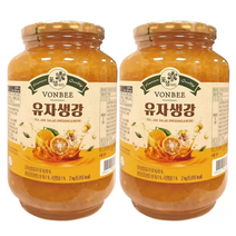 본비 유자 생강차 2kg x 2 유자생강청, 단품