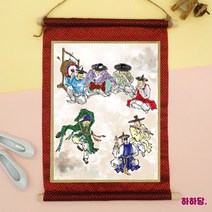[하하당] 무동 - 단원 족자 만들기, 단품