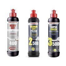 미국 Menzerna 멘제르나 헤비컷 컴파운드400 미디엄컷2500 슈퍼피니쉬3500 236ml 세트