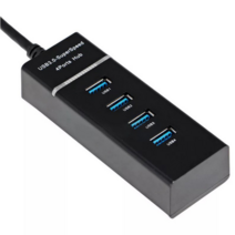 BOAN 4포트 3.0USB 허브 허브 확장기 초고속 USB 컴퓨터 분배기 블랙, 검은색