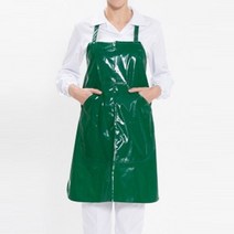 목걸이형 숏 단면 방수 앞치마 다크그린 요리 주방